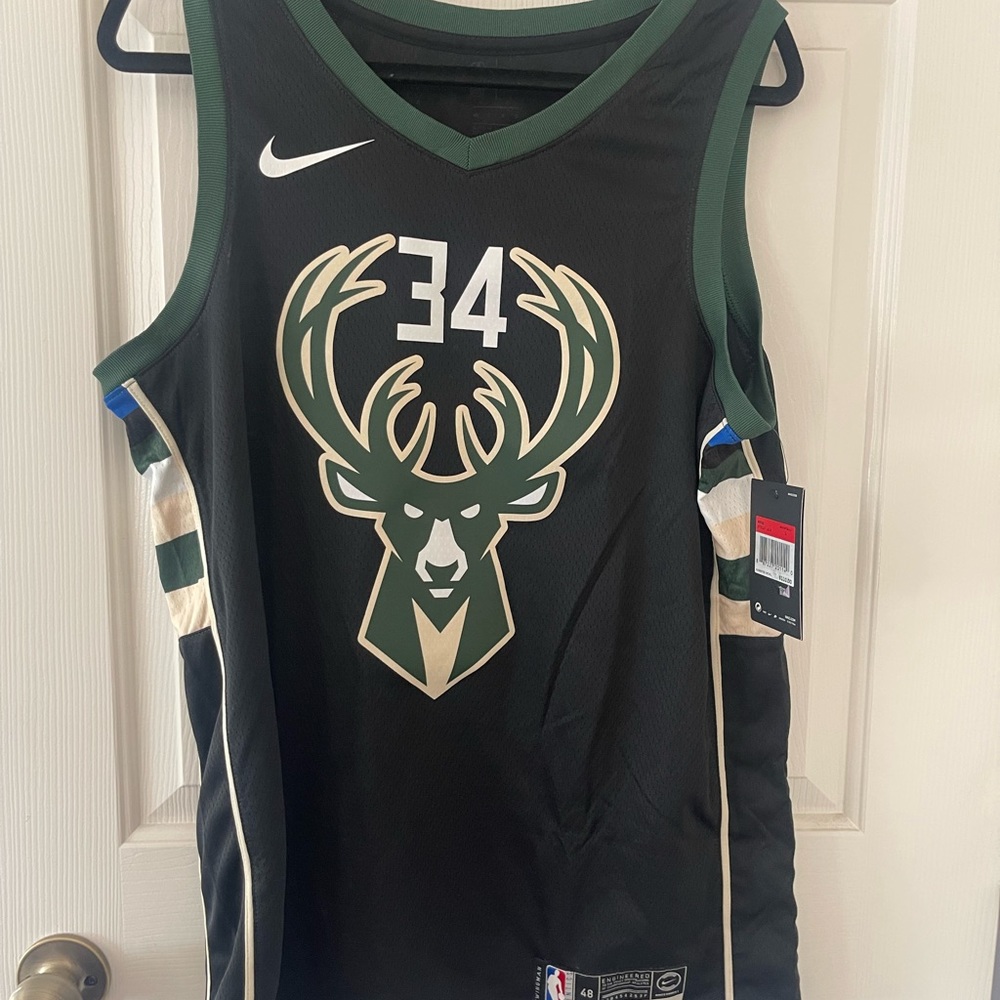 Authentic New Bucks Giannis jersey